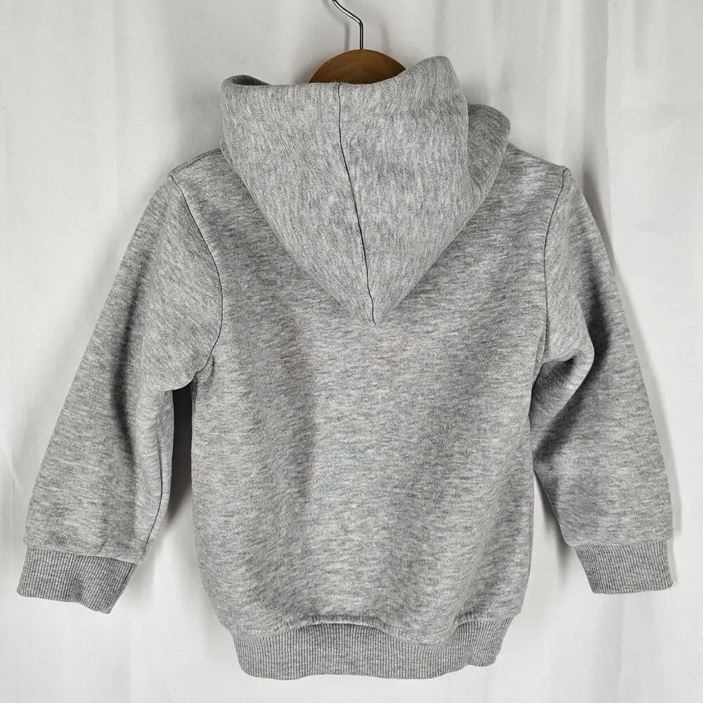 NIKE TODDLER BOY'S STYLE ESSENTIALS SWOOSH JUST DO IT GRAY HOODIE SIZE 1-2 YEARS